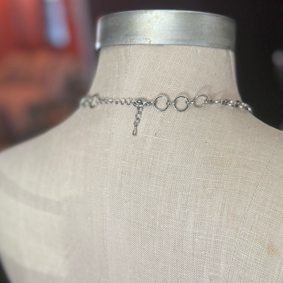 Designer Inspired Rhinestone Necklace - Picture 4 of 10